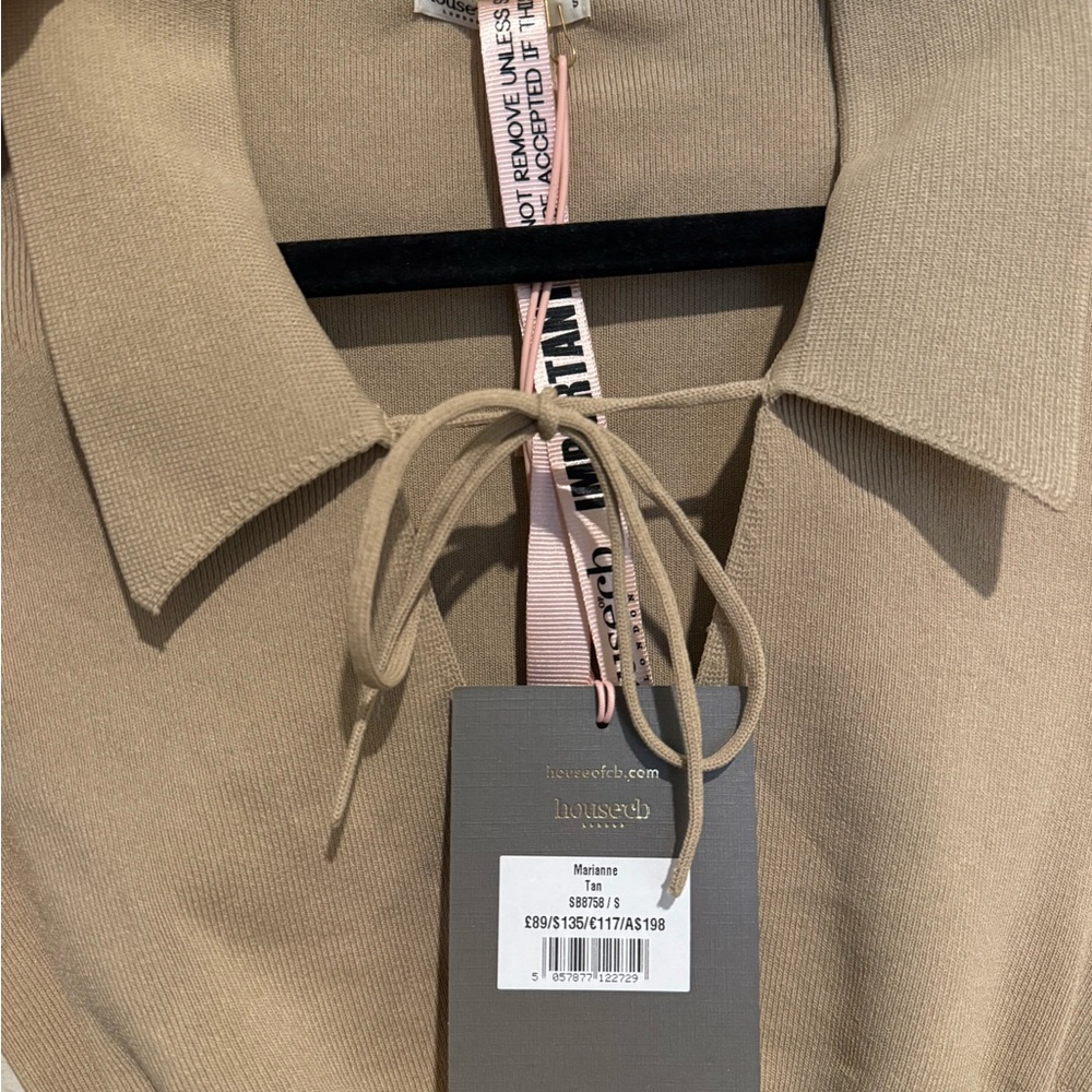 House of CB tan long sleeve shirt - Picture 4 of 6